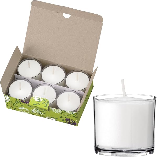 Amazon.co.jp: カメヤマ 菜 12時間ボーティブ 6個入 ローソク 植物原料